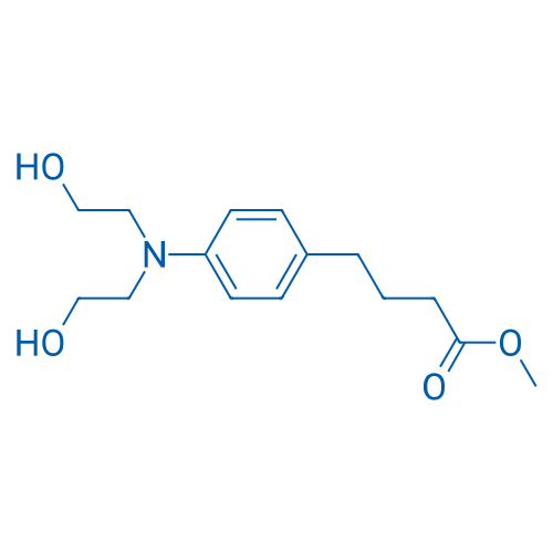 4-(4-(双(2-羟乙基)氨基)苯基)丁酸甲酯 结构式