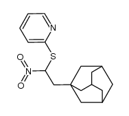 Pyridine, 2-[(1-nitro-2-tricyclo[3.3.1.13,7]dec-1-ylethyl)thio]- 结构式