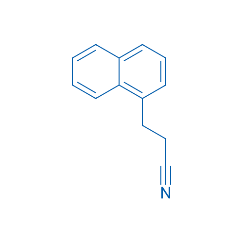 1-Naphthalenepropanenitrile 结构式