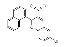 6-氯-2-(1-萘基)-3-硝基-2H-1-苯并吡喃 结构式