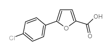 5-(4-氯苯基)-2-呋喃甲酸 结构式