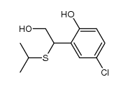 5-氯-2-羟基-β-[(1-甲基乙基)硫代]-苯乙醇 结构式