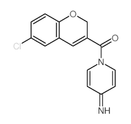 Methanone, (6-chloro-2H-1-benzopyran-3-yl)(4-imino-1(4H)-pyridinyl)- 结构式