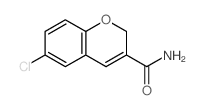 6-氯-2H-色烯-3-甲酰胺 结构式