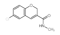 6-氯-N-甲基-2H-色烯-3-甲酰胺 结构式