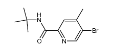 N-叔丁基-5-溴-4-甲基吡啶-2-甲酰胺 结构式