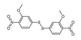 Disulfide, bis(3-methoxy-4-nitrophenyl) (9CI) 结构式