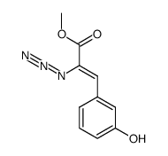 2-叠氮基-3-(3-羟基苯基)-2-丙烯酸甲酯 结构式