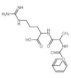 Z-丙氨酰精氨酸 结构式