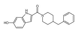 (6-羟基-1H-吲哚-2-基)[4-(苯甲基)-1-哌啶基]甲酮 结构式