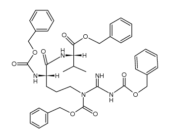 Valine, tricarboxy-L-arginyl-, tetrabenzyl ester, L- (6CI) 结构式