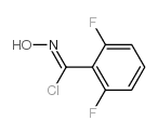2,6-DIFLUORO-N-HYDROXYBENZENECARBOXIMIDOYL CHLORIDE 结构式