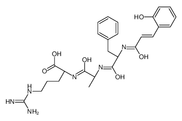 2-香豆酰苯丙氨酰-丙氨酰-精氨酸 结构式