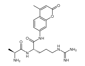 L-Argininamide, L-alanyl-N-(4-methyl-2-oxo-2H-1-benzopyran-7-yl)- (9CI) 结构式