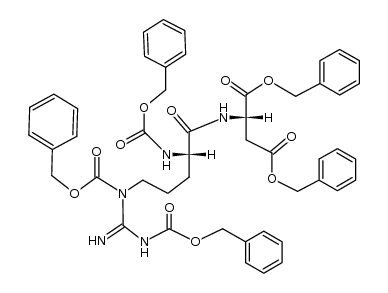 L-Aspartic acid, tricarboxy-L-arginyl-, pentabenzyl ester (6CI) 结构式