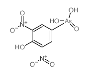 4-羟基-3,5-二硝基苯胂酸 结构式
