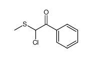 Ethanone, 2-chloro-2-(methylthio)-1-phenyl- 结构式