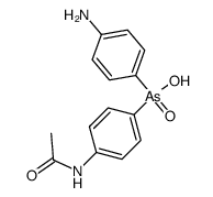 Arsinic acid, (p-acetamidophenyl)(p-aminophenyl)- 结构式