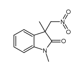 1,3-二甲基-3-(硝甲基)吲哚啉-2-酮 结构式