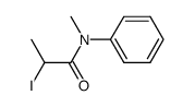 2-碘-N-甲基-N-苯基丙酰胺 结构式