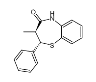 2,3-二氢-3-甲基-2-苯基-1,5-苯并硫氮杂䓬-4(5H)-酮 结构式