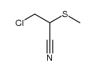 3-氯-2-(甲硫基)丙腈 结构式