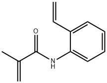 N-(2-乙烯基苯基)-2-甲基-2-丙烯酰胺 结构式