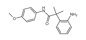 2-氨基-N-(4-甲氧基苯基)-α,α-二甲基苯乙酰胺 结构式