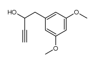 α-乙炔基-3,5-二甲氧基苯乙醇 结构式