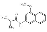 L-丙氨酸-4-甲氧基-β-萘酰胺 结构式