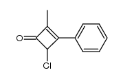 4-氯-2-甲基-3-苯基环丁-2-烯-1-酮 结构式