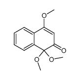 1,1,4-三甲氧基-2(1H)-萘酮 结构式