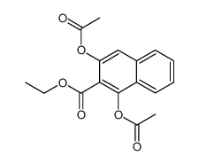 1,3-二乙酰氧基-2-萘甲酸乙酯 结构式