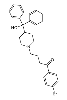 1-(4-溴苯基)-4-[4-(羟基二苯甲基)-1-哌啶基]-1-丁酮 结构式