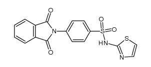 4-(1,3-二氧代异吲哚啉-2-基)-N-(噻唑-2-基)苯磺酰胺 结构式