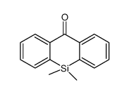 5,5-二甲基苯并(b)(1)苯并硅杂环己烯-10-酮 结构式