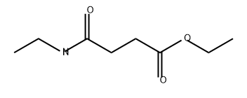 4-(乙氨基)-4-氧代丁酸乙酯 结构式