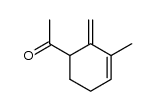 1-(3-甲基-2-亚甲基-3-环己烯-1-基)乙酮 结构式
