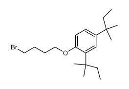 Benzene, 1-(4-bromobutoxy)-2,4-bis(1,1-dimethylpropyl)- 结构式