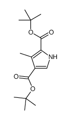 1H-Pyrrole-2,4-dicarboxylic acid, 3-methyl-, 2,4-bis(1,1-dimethylethyl) ester 结构式
