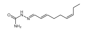 Hydrazinecarboxamide, 2-(2E,6Z)-2,6-nonadien-1-ylidene- 结构式