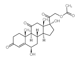 6β-羟基醋酸可的松 结构式