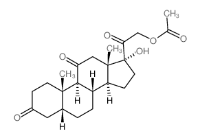 5β-二氢可的松醋酸盐21-醋酸盐 结构式