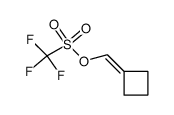 环亚丁基甲基三氟甲磺酸酯 结构式