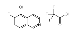 5-氯-6-氟异喹啉三氟乙酸盐 结构式