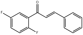 (2E)-1-(2,5-二氟苯基)-3-苯基-2-丙烯-1-酮 结构式