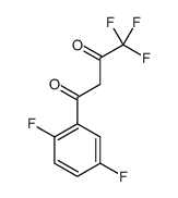 1-(2,5-二氟苯基)-4,4,4-三氟丁烷-1,3-二酮 结构式