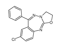 8-氯-2,3-二氢-6-苯基恶唑并[2,3-b][1,3,4]苯并三氮杂卓 结构式