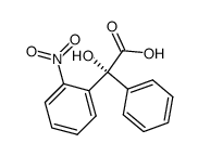 (R)-α-羟基-2-硝基-α-苯基苯乙酸 结构式