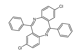 2,8-二氯-6,12-二苯基二苯并[b,f][1,5]二氮杂环辛四烯 结构式